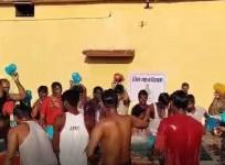 Chhattisgarh prisoners take holy bath with Snagam water