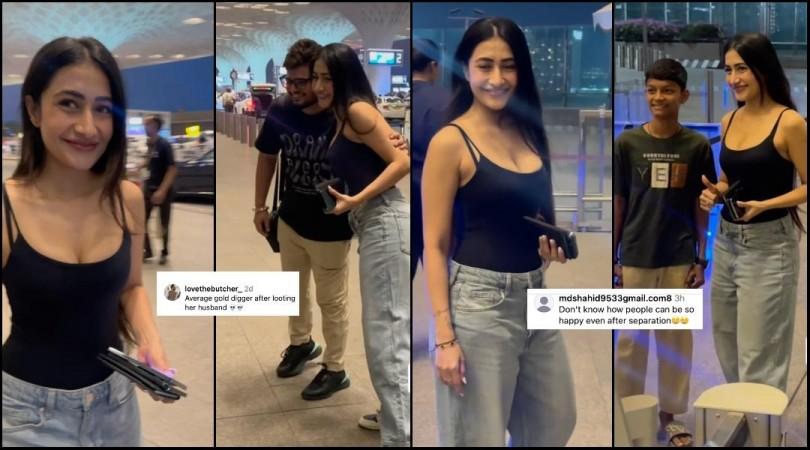 Dhanashree Verma trolled for happily clicking photos with fans as she makes first public at airport post-divorce from Yuzvendra Chahal Dhanashree Verma trolled for happily clicking photos with fans as she makes first public at airport post-divorce from Yuzvendra Chahal