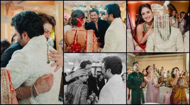 Shah Rukh Khan avoids paparazzi, secretly attends Aadar Jain-Alekha Advani's Wedding; Blesses Newlyweds Shah Rukh Khan avoids paparazzi, secretly attends Aadar Jain-Alekha Advani's Wedding; Blesses Newlyweds