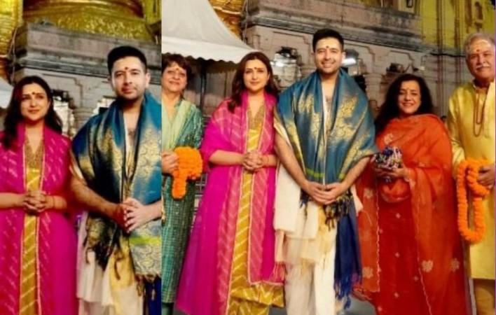 Parineeti Chopra and Raghav Chadha Mahashivratri pic Parineeti Chopra and Raghav Chadha Mahashivratri pic