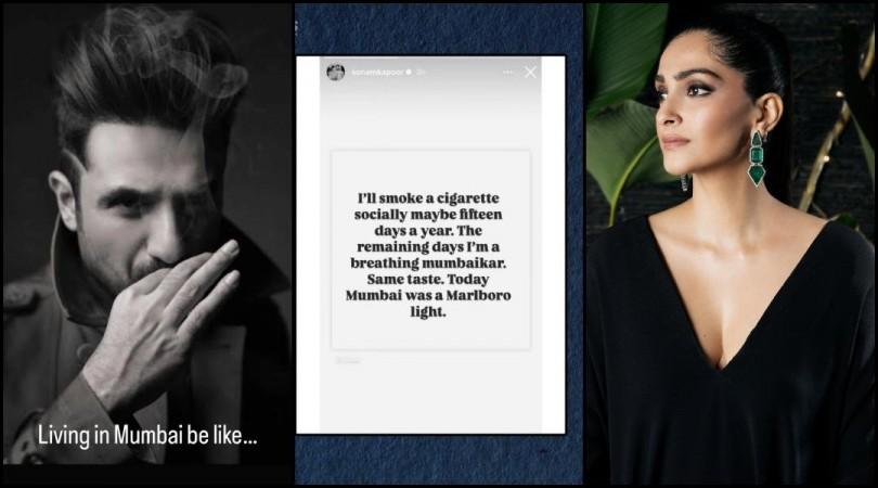 'Today Mumbai Was Marlboro Light': Sonam Kapoor shares Vir Das' post on Mumbai's poor Air Quality, compares it to smoking cigarettes
