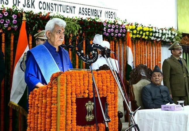 Lieutenant Governor of J&K Manoj Sinha addressing budget session of Legislative Assembly LG Manoj Sinha