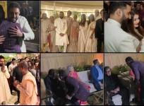 Aishwarya Rai and Abhishek Bachchan twin in ivory traditional ensembles at Ashutosh Gowariker's son's wedding, Jaya – Amitabh Bachchan skip