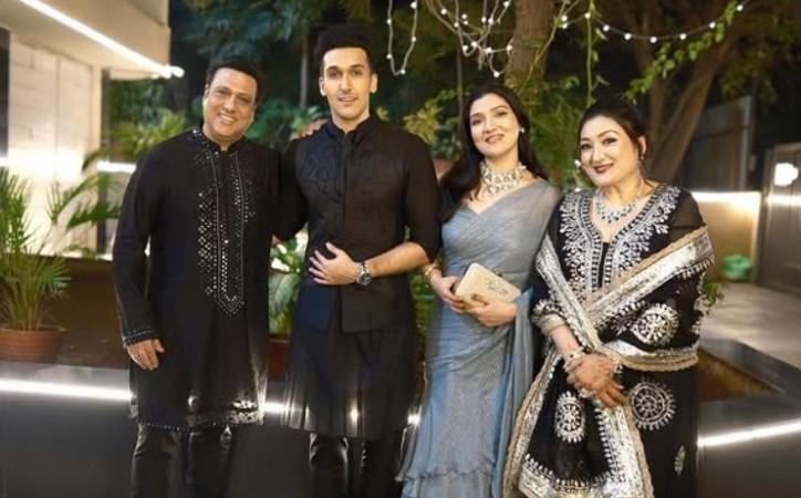 Sunita and Govinda with their children. Sunita, Govinda