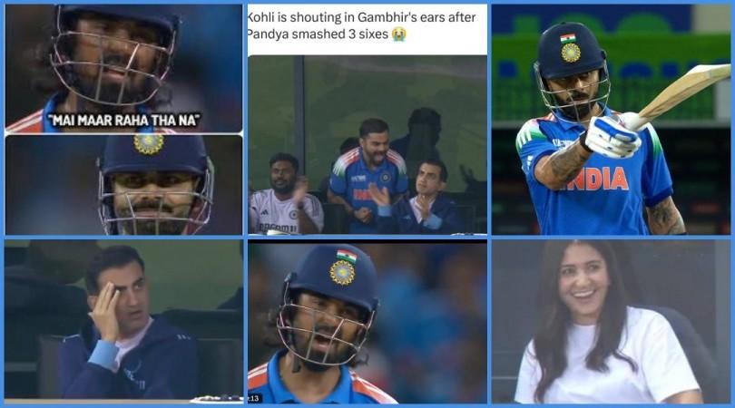 'Main Maar Raha Tha Na!': KL Rahul to Virat Kohli after Risky Shot;  Kohli Screams in Gautam Gambhir's Ears after Hardik's winning sixes