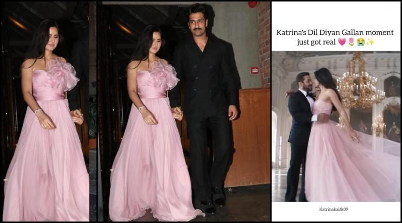 Dil Diyan Gallan' in real life: Katrina Kaif channels her inner Barbie in a pink strapless gown, walks hand-in-hand with husband Vicky Kaushal