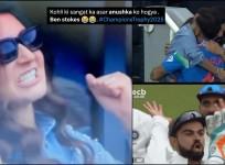 'Virat Kohli has trained her': Frustrated Anushka Sharma caught on camera using cuss word 'Ben Stokes' after Shreyas Iyer's dropped catch in CT final