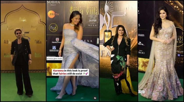 Oops! Kareena Kapoor faces wardrobe malfunction in thigh-high slit gown;  Katrina glows in gold, SRK-Madhuri exude charm, Mahima's outfit fails to  impress at IIFA - IBTimes India