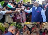 PM Modi welcomed with traditional Bihari 'Geet Gawai' in Mauritius