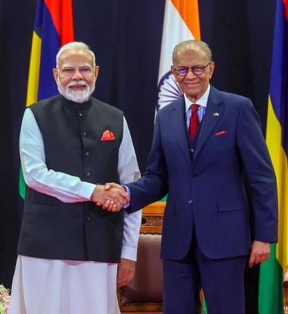 Humbled to receive Highest National Award of Mauritius, dedicate it to 140 crore people of India: PM Modi India and Mauritius announce Enhanced Strategic Partnership, vow to work together in safeguarding larger strategic interests in IOR