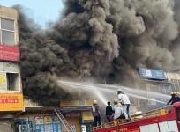 Massive fire in Jaipur warehouse