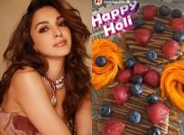 Kiara Advani begins her Holi morning on a sweet note