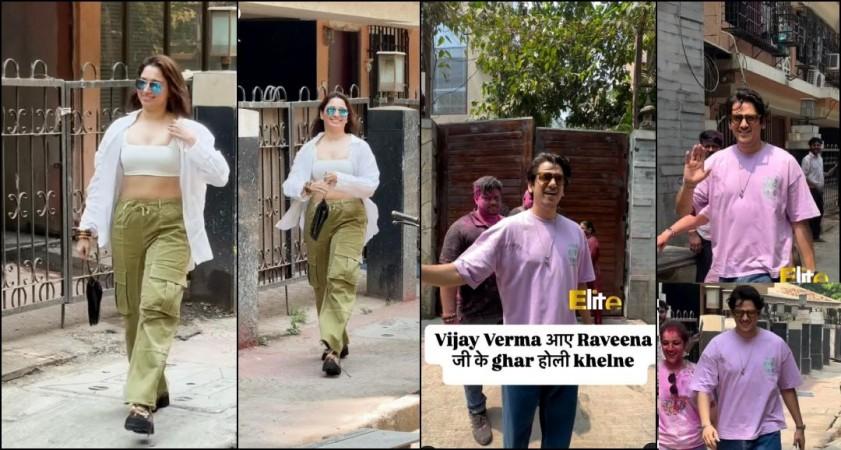 Tamannaah Bhatia and Vijay Varma celebrate Holi with Rasha Thadani at Raveena Tandon's house amid breakup rumors Tamannaah Bhatia and Vijay Varma celebrate Holi with Rasha Thadani at Raveena Tandon's house amid breakup rumors
