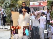 Ayan Mukerji Father's Funeral: Ranbir Kapoor performs last rites, Jaya Bachchan hugs teary-eyed Kajol , Alia Bhatt, Vicky Kaushal, Karan Johar and other's pay tribute to Deb Mukherji