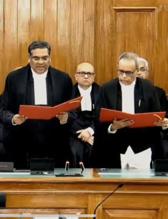 Justice Joymalya Bagchi takes oath as SC judge
