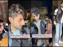Ibrahim Ali Khan looks visibly upset, avoids posing happily for paps at Rasha Thandani's birthday bash ; fans call him 'arrogant'
