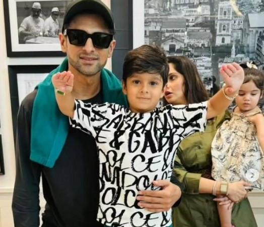 Sania, Shoaib with Izhaan Sania, Shoaib with Izhaan