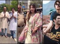Rhea Chakraborty visits Siddhivinayak Temple with her father, brother, trio greet paparazzi with folded hands after CBI Verdict