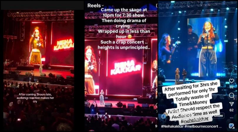 'Yeh Indian Idol nahi hai': Neha Kakkar cries inconsolably after being booed for arriving three hours late in Melbourne [Watch]