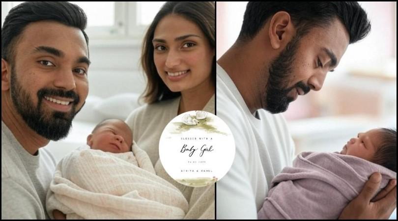 Fact Check: Truth behind new parents Athiya Shetty and KL Rahul's holding newborn baby girl in hospital [Pics]