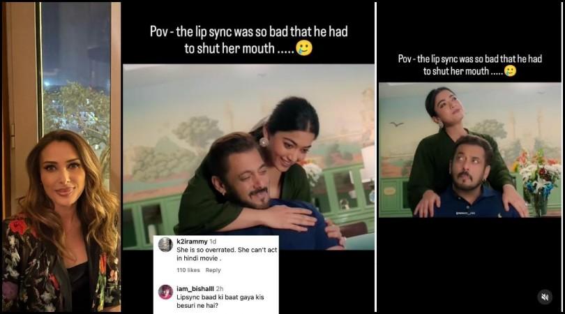 Rashmika Mandanna mocked for lip- syncing to Iulia Vantur's Lag Ja Gale in Salman Khan's Sikandar [Reactions]