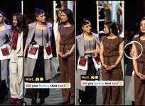 'She is so Arrogant': Nushrratt Bharuccha faces flak for groping and shoving model during runway walk at LFW