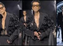 Karan Johar flaunts black nail polish, dazzles in plunging neckline shirt at LFW; trolled