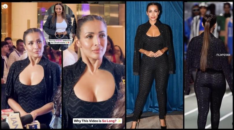 Malaika Arora holds her breath while posing on runway in black catsuit at LFW; fan say 'She looks uncomfortable' Malaika Arora holds her breath while posing on runway in black catsuit at LFW; fan say 'She looks uncomfortable'