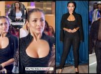 Malaika Arora holds her breath while posing on runway in black catsuit at LFW; fan say 'She looks uncomfortable'