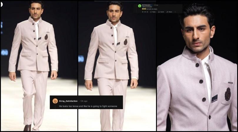 'Why is he angry?': Ibrahim Ali Khan's rushed walk and stern look at Lakmé Fashion Week disappoints [Reactions]