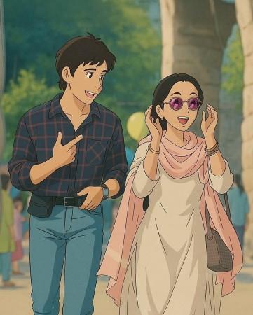 The Ghiblification of Bollywood: Kiara and Sidharth Malhotra The Ghiblification of Bollywood: Kiara and Sidharth Malhotra