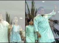 Eid 2025: Salman Khan waves to fans from balcony with bulletproof shield,niece Ayat Joins mamu