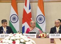 Union Minister for Finance and Corporate Affairs, Nirmala Sitharaman speaks during a meeting