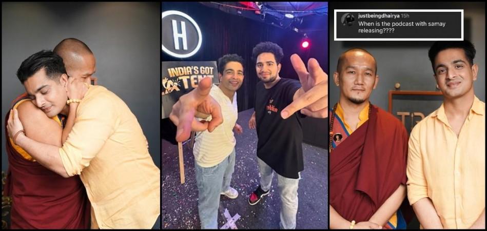 Ranveer Allahbadia drops first podcast on TRS with monk; Netizens ask, 'When is his podcast with Samay Raina releasing?' Ranveer Allahbadia drops first podcast on TRS with monk; Netizens ask, 'When is his podcast with Samay Raina releasing?'