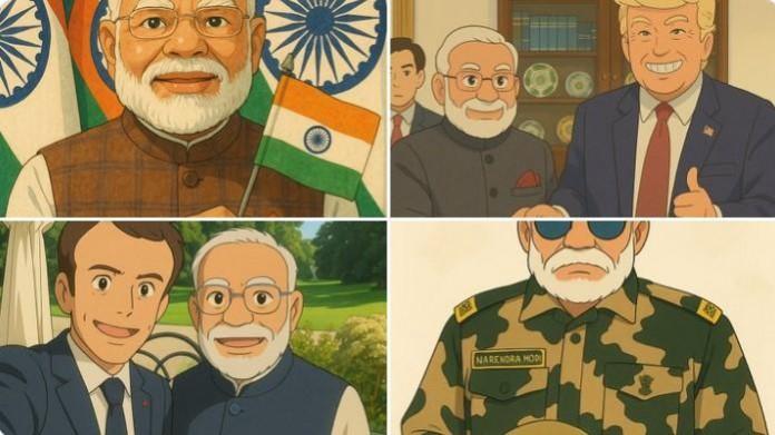 PM Modi, Donald Trump Ghibli trend PM Modi, Donald Trump Ghibli trend