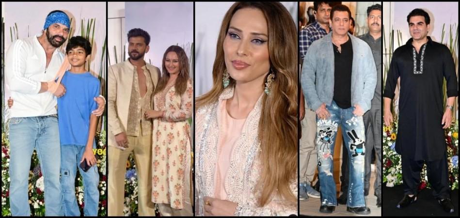 Salman Khan rocks Anime Jeans, Iulia Vantur shines in Ivory traditional look, Sonakshi & Zaheer share romantic Moment at Arpita Khan's Eid bash Salman Khan rocks Anime Jeans, Iulia Vantur shines in Ivory traditional look, Sonakshi & Zaheer share romantic Moment at Arpita Khan's Eid bash