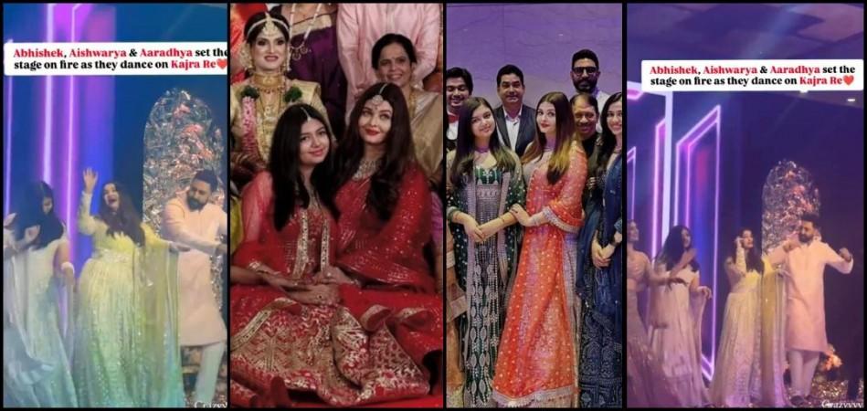 Why is Aishwarya so conscious of her looks?: Fans ask as Aishwarya Rai - Abhishek Bachchan recreate their iconic Kajra Re dance with daughter Aaradhya; fans say ' Ash gave Why is Aishwarya so conscious of her looks?: Fans ask as Aishwarya Rai - Abhishek Bachchan recreate their iconic Kajra Re dance with daughter Aaradhya; fans say ' Ash gave