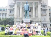 K'taka BJP protests against suspension of 18 MLAs, demands immediate revocation