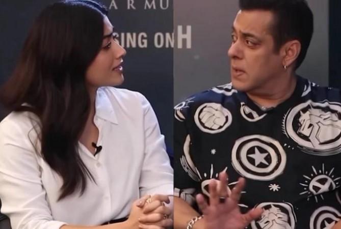 Salman Khan and Rashmika Mandanna