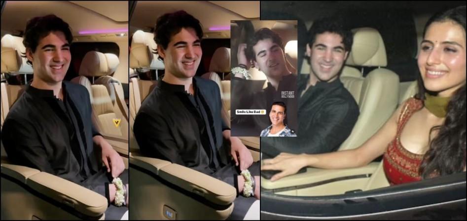 Girlfriend or Cousin?: Akshay Kumar's son Aarav Kumar attends Eid Bash with Mystery Girl; Netizens can't stop gushing over his looks Girlfriend or Cousin?: Akshay Kumar's son Aarav Kumar attends Eid Bash with Mystery Girl; Netizens can't stop gushing over his looks