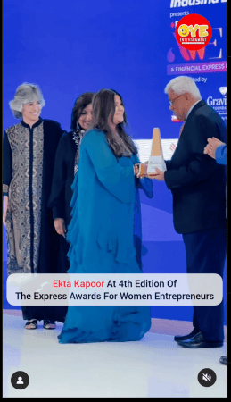 Ekta kapoor At 4th Edition Of The Express Award Ekta kapoor At 4th Edition Of The Express Award