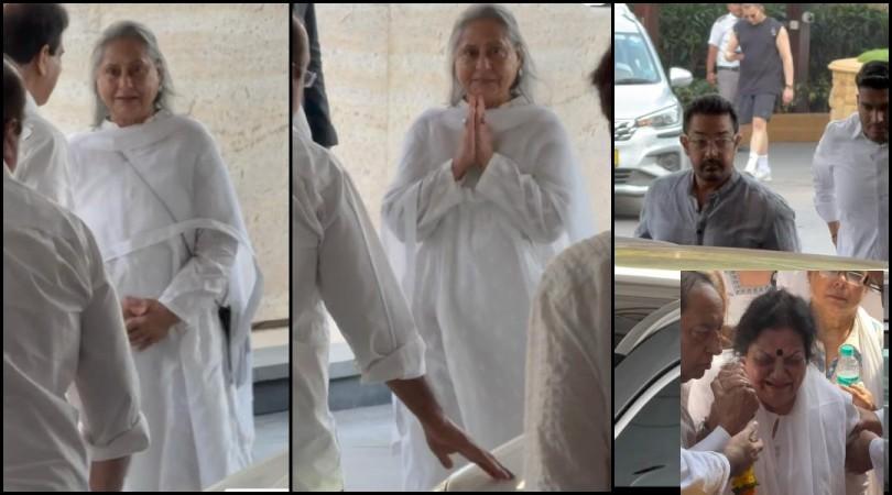 Manoj Kumar's Prayer Meet: Jaya Bachchan smiles while greeting guests; Aamir Khan, Farhan Akhtar among others pay heartfelt tribute Manoj Kumar's Prayer Meet: Jaya Bachchan smiles while greeting guests; Aamir Khan, Farhan Akhtar among others pay heartfelt tribute
