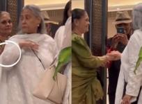 Jaya Bachchan at Manoj Kumar's prayer meet