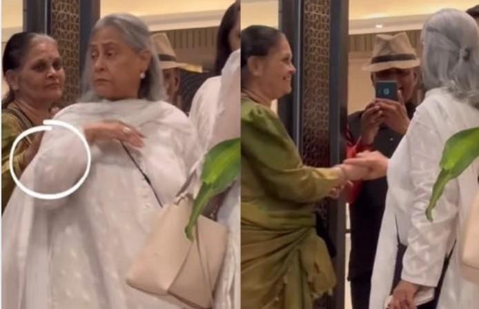 Jaya Bachchan at Manoj Kumar's prayer meet Jaya Bachchan at Manoj Kumar's prayer meet