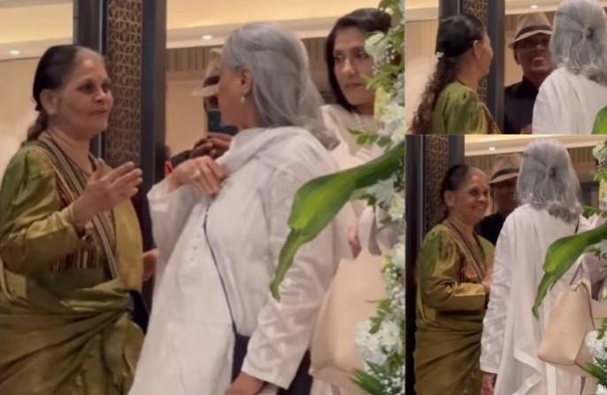 Jaya Bachchan at Manoj Kumar's prayer meet Jaya Bachchan at Manoj Kumar's prayer meet