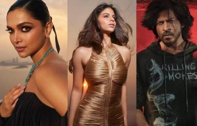 Deepika Padukone, Suhana Khan, Shah Rukh Khan Deepika Padukone, Suhana Khan, Shah Rukh Khan