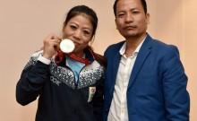 Mary Kom with husband Onler