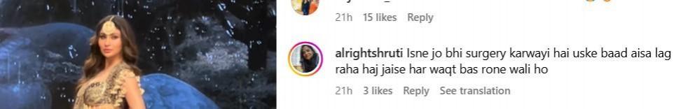 Mouni Roy rampwalk comments Mouni Roy rampwalk comments