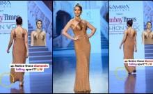 Rakul Preet Singh suffers wardrobe malfunction as crystals from her outfit fall off during ramp walk