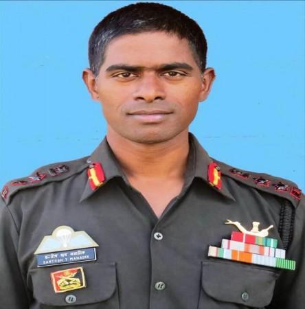 Picture Colonel Santosh Mahadik, Shaurya Chakra (Posthumous) who laid down his life fighting terrorists in Kupwara District on 17 November 2015. Protect of electrifying LoC village was dedicated to Colonel Santosh Mahadik. Colonel Santosh Mahadik